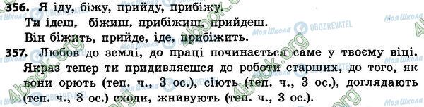 ГДЗ Українська мова 4 клас сторінка 356-357